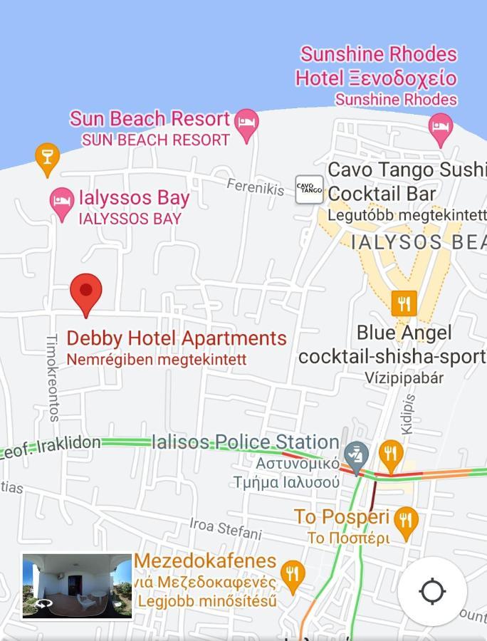 Debbi Appartments And Hotel Ialysos  Bagian luar foto